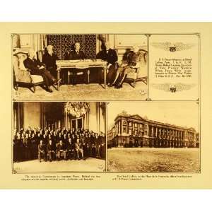  1920 Rotogravure WWI Hotel Crillon Paris Woodrow Wilson U. S. Peace 