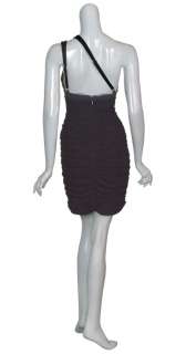 BCBG MAXAZRIA Little Black Ruched Dress SMALL 4 6 NEW  