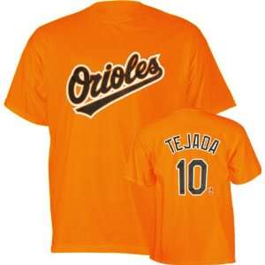  Miguel Tejada Orange Majestic Name and Number Baltimore 