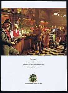 1992 Perrier Water Chicago Berghoff Restaurant Print Ad  