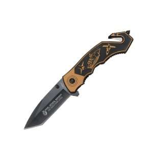 Uc United Silent Attack Assist Tactical Rescue Folder Knife 3 1/2inch 
