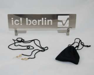 IC BERLIN BLACK SPECTACLE NECK ROPE NEW GERMANY  