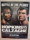 Bernard Hopkins vs Joe Calzaghe Boxing Program 4/19/08