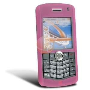  Silicone Skin Case for Blackberry 8120 / 8130, Pink Cell 