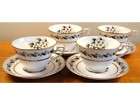 Set of 4 Royal Worcester Bernina Cups and Saucers
