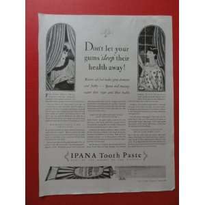   Paste, print ad(women in windows)original vintage magazine Print Art