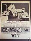 1963 GILBERT Miniature Racing Racer Cars vintage Toy ad