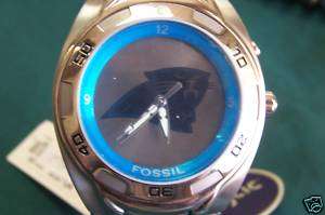 Mens Fossil NFL Panthers Watch with light up logo  