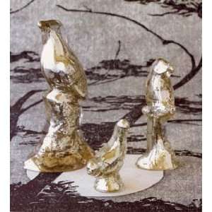  Roost Antiqued Mercury Glass Birds