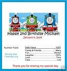   the Tank Engine Train Personalized Birthday Candy Bar Wrappers Favors