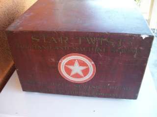 Antique STAR TWIST Metal Spool Cabinet  