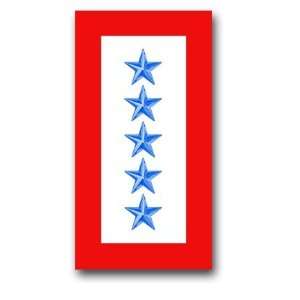  United States Army  Five Blue Stars  Service Flag Decal 