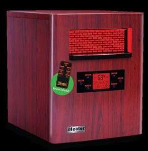 iHeater 1500 Wood grain Quartz Infrared Electric Heater  