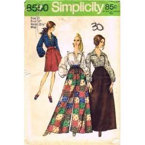   Pattern Skirt Pants Blouse Size 12   Bust 34 Arts, Crafts & Sewing