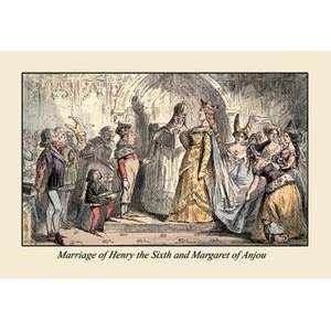 Vintage Art Marriage of Henry the Sixth And Margaret of Anjou   06721 