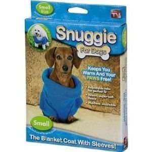  Snuggie for Dogs Blue Colored Fleece Blanket Coat with 