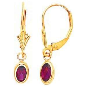    14K Gold Rhodolite June Birthstone Earrings Jewelry Jewelry