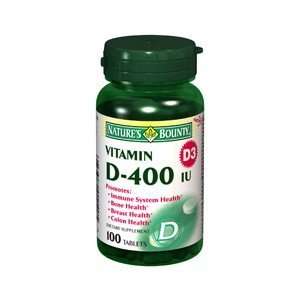  NATURES BOUNTY VIT D 400IU 1140 100TB by NATURES BOUNTY 