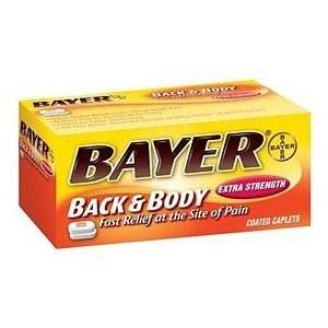  Bayer Extra Strength Back & Body Pain Caplets 100 Health 