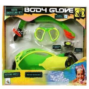 Body Glove Youth Snorkeling Set   L/XL Jr. Sz 1 4 Green/Yellow
