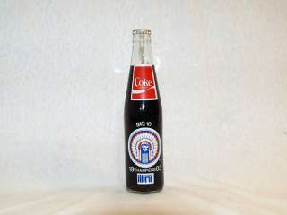 1983 Illini Big 10 Football Champions Coke Bottle  