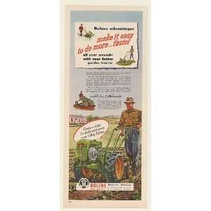  1951 Bolens Power Ho DeLuxe Garden Tractor Print Ad (49842 