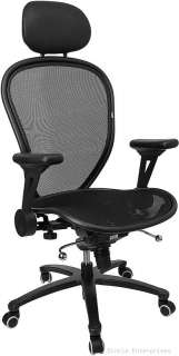 High Back Black Mesh Solid Metal Computer Office Desk Chair With 