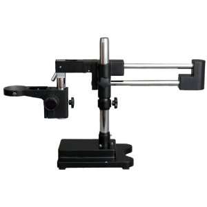    AmScope Heavy Duty Double Arm Black Boom Stand