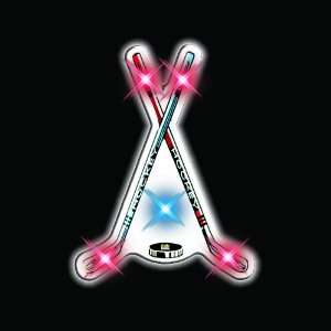  Hockey Sticks Flashing Blinking Light Up Body Lights Pins 