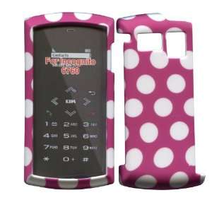  White Polkadots on Pink Sanyo Incognito SCP 6760 Boost Mobile 