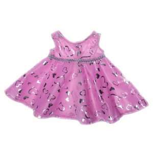  Pink & Silver Dress Teddy Bear Clothes Outfit Fit 14   18 