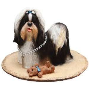 Shih Tzu and Teddy on Rug Figure Toys & Games