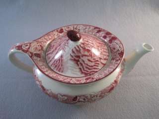 Tea Pot Wood & Sons ENGLISH SCENERY Pink Red  