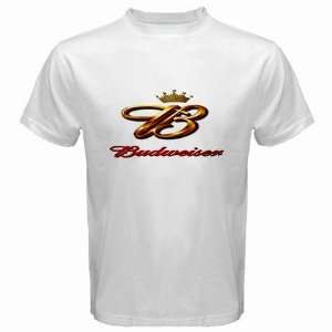  Budweiser Beer Logo New White T Shirt Size  S Free 