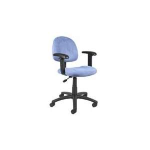  Boss Blue Task Chair With Adjustable Arms 326 BE Office 