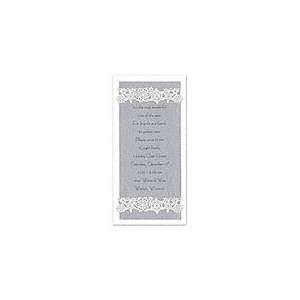   White & Silver Snowflakes Holiday Invitations