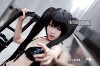 Vocaloid Miku Black Rock Shooter Cosplay Wig Ponytails  