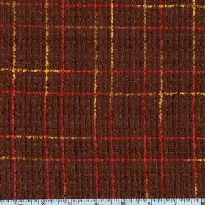  45 Wide Boucle Suiting Brown/Orange Fabric By The Yard 