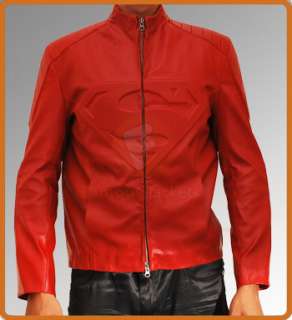 Superman Smallville Embossed Emblem Faux Leather Jacket   Available in 