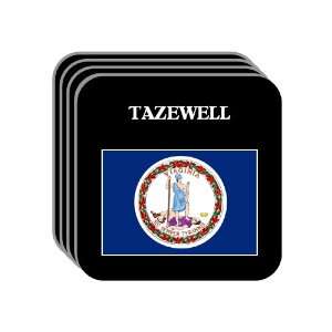  US State Flag   TAZEWELL, Virginia (VA) Set of 4 Mini 