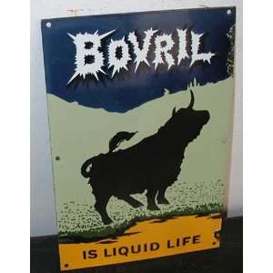  Bovril Extract Porcelain Enamel Sign, Plate, Smaltatto 