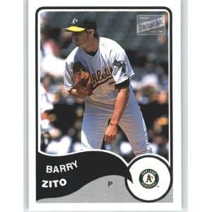 2003 Bazooka Silver #75 Barry Zito   Oakland Athletics (Thick Silver 