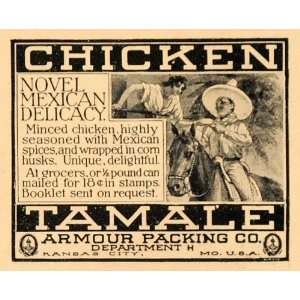  1898 Ad Mexican Chicken Tamales Armour Kansas City MO 