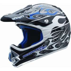  Scorpion VX 17 Burnout Blue Large Off Road Helmet 
