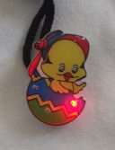 10 Easter Bunny Chicken Egg Blinking Light Necklace Pin  