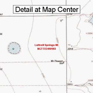  USGS Topographic Quadrangle Map   Luttrell Springs NE 