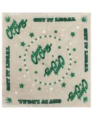 Cheech & Chong Get It Legal Tan Marijuana Bandana