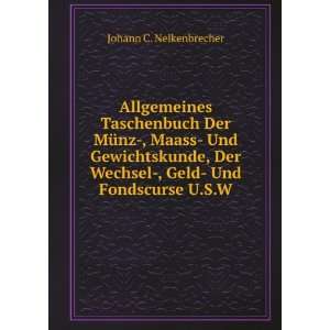 Allgemeines Taschenbuch Der MÃ¼nz , Maass  Und 