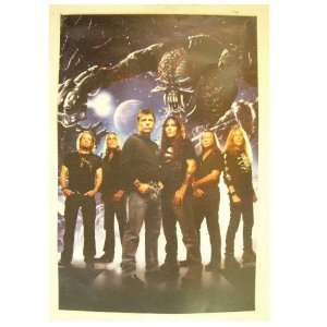  Iron Maiden Space Illustration Band Standing Back Lit 