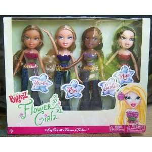  Bratz Flower Girlz Gift Pack of 4 Dolls Toys & Games